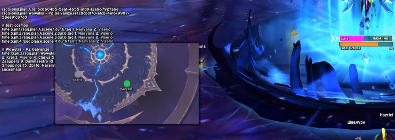 In-combat compact popup showing the player's assigned position during a pull